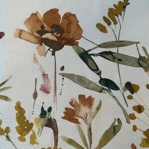 Floral Tablecloth with Earthy Tones
